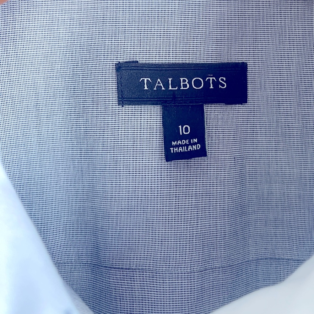 Size 10 Talbots Wrinkle Resistant Button Down Shi… - image 5